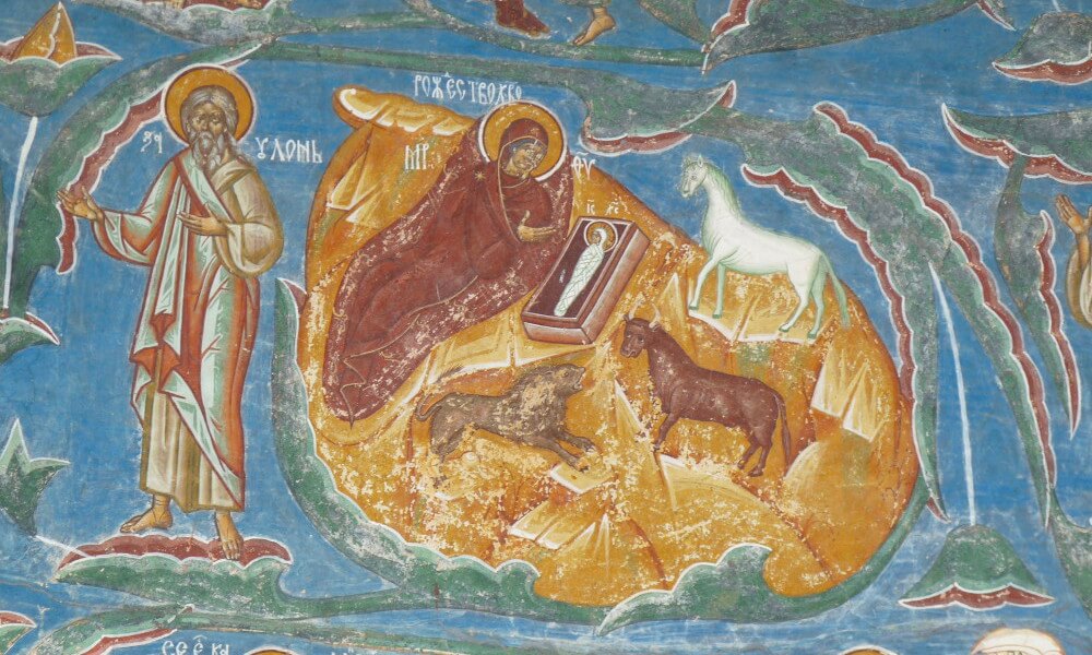 fresco del Monasterio de Voronet