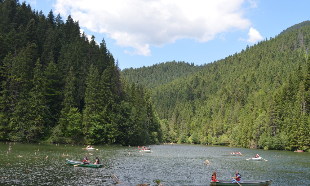 El lago Rojo Rumania